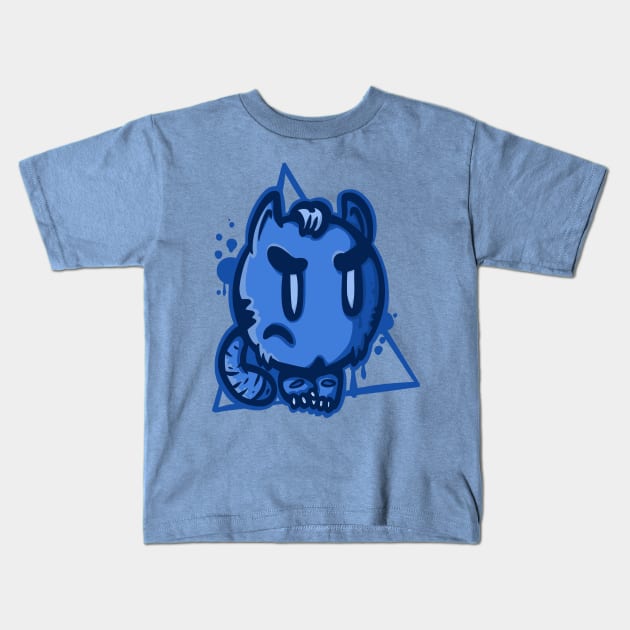 dark blue bug Kids T-Shirt by manuvila